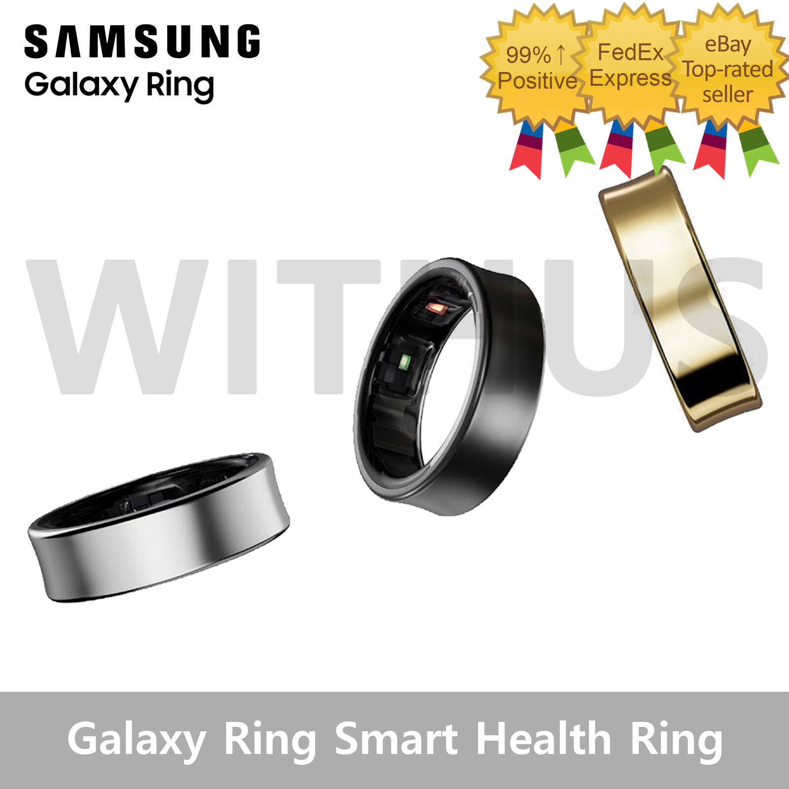 SAMSUNG Galaxy Ring SM-Q Series Smart Health Rings With Galaxy AI – 3colors