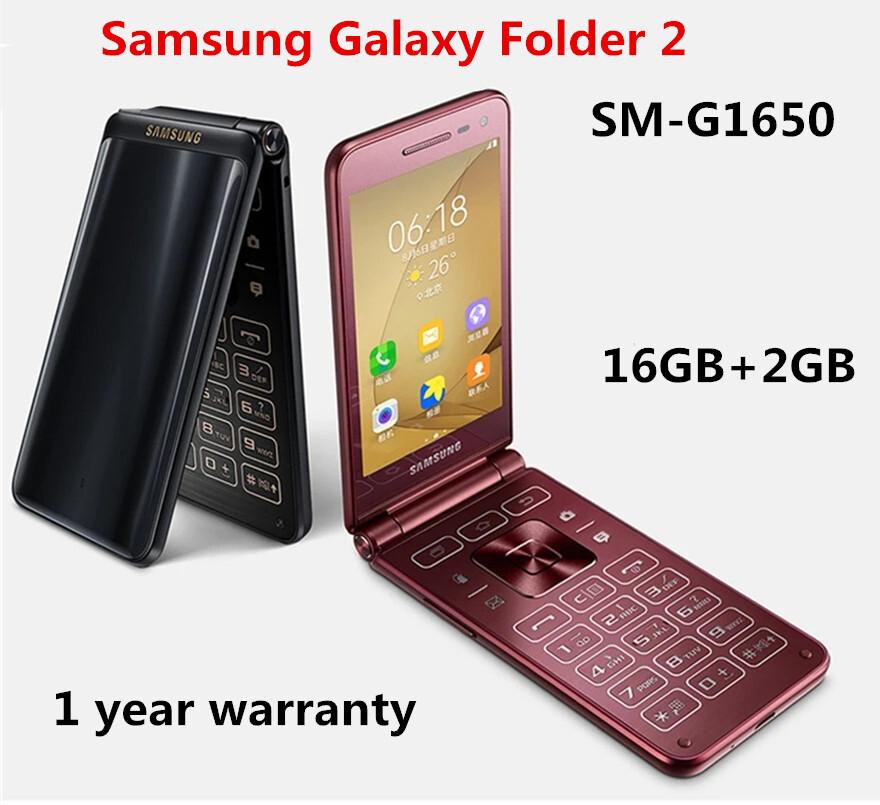 Samsung Galaxy Folder2 SM-G1650 16GB Dual SIM 4G Unlocked Flip Phone New Sealed