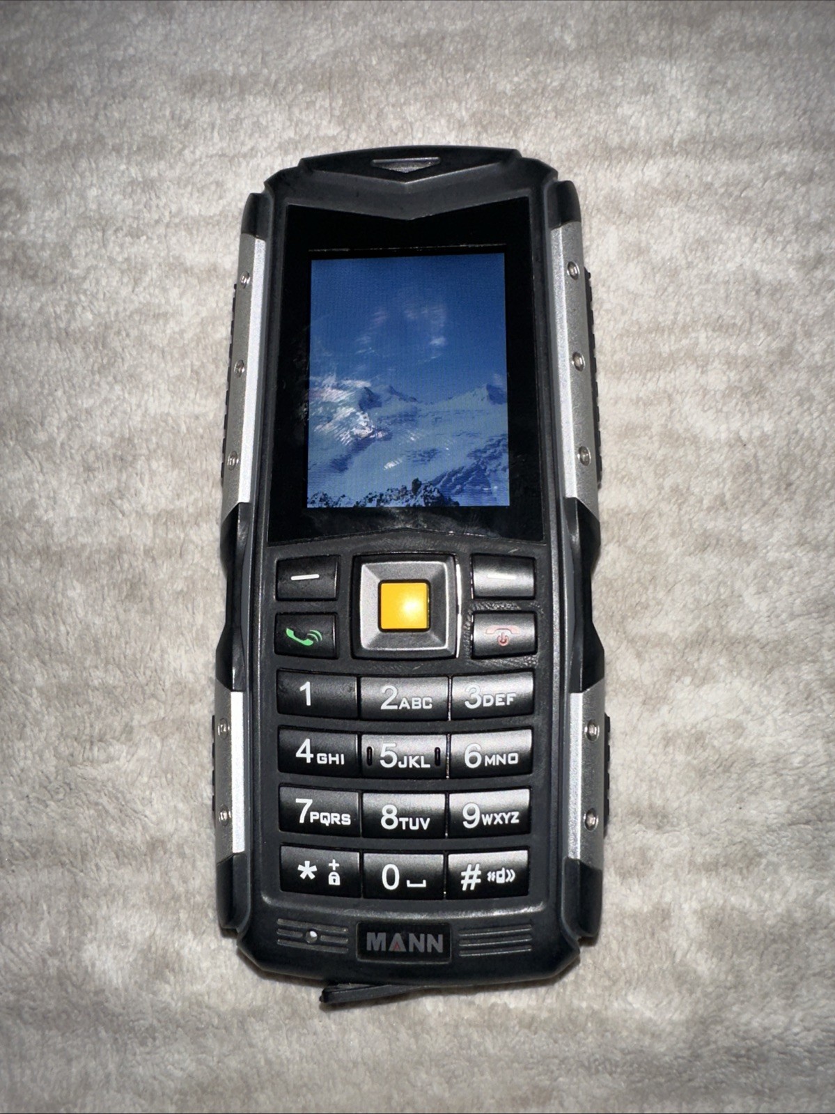 MANN ZUG S Yellow GSM Cell Phone GSM 850/900/1800/1900MHz