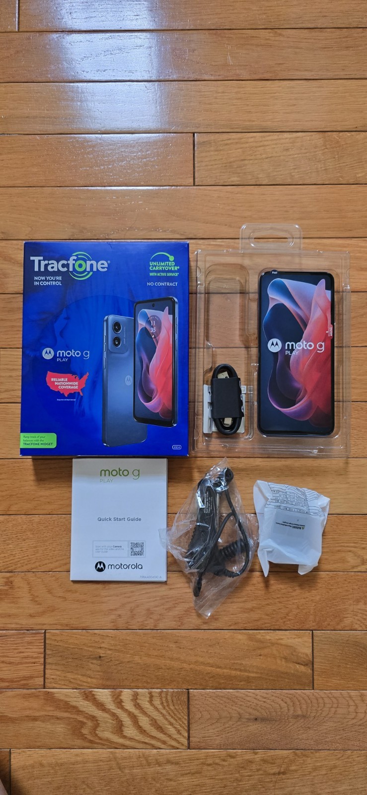 Tracfone Moto G Play 6.5 2024 Blue Prepaid Phone – LOCKED