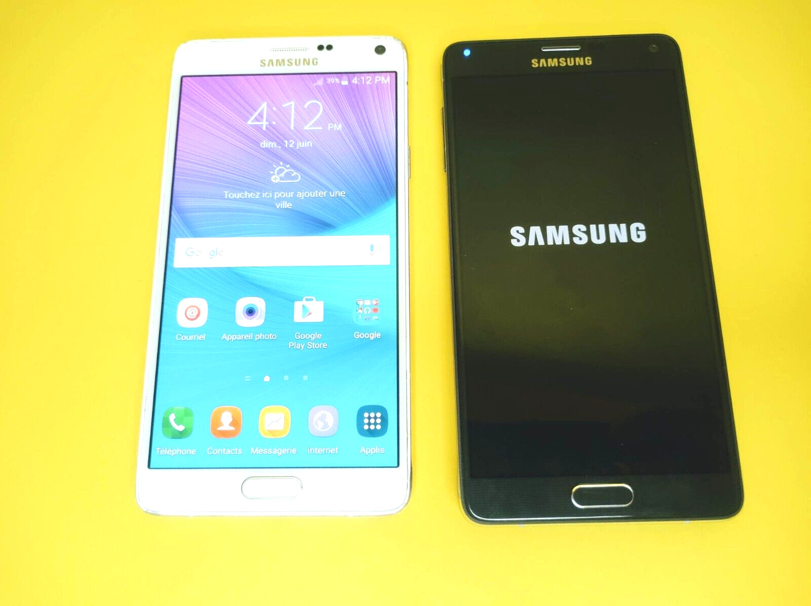 *HAS ISSUES* 2X SAMSUNG GALAXY NOTE 2 SM-NP910W8 + SM-N910V 32GB ANDROID PHONE