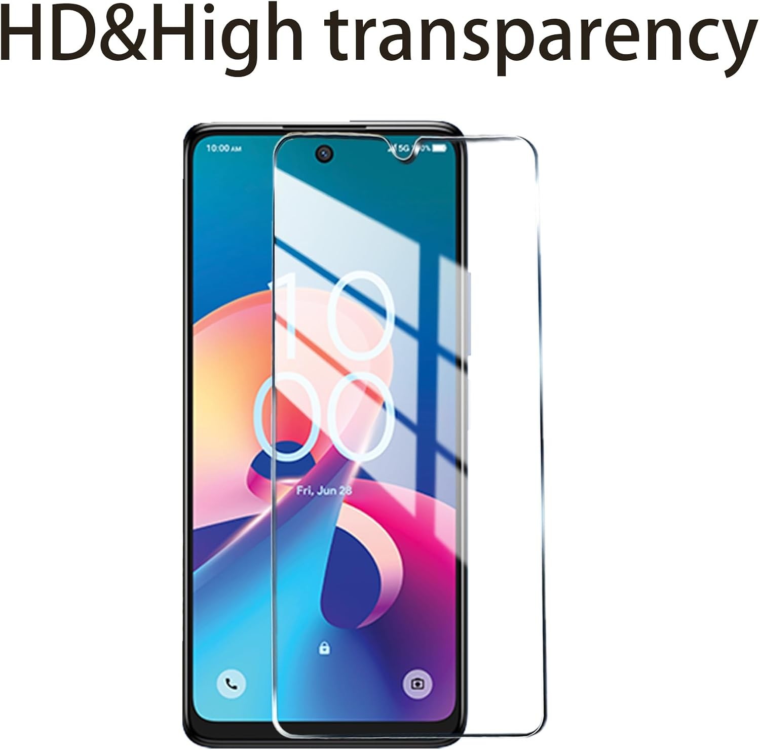 3PCS Tempered Glass Screen Protectors for TCL K32 5G TCL K33 5G Lively Jitterbug