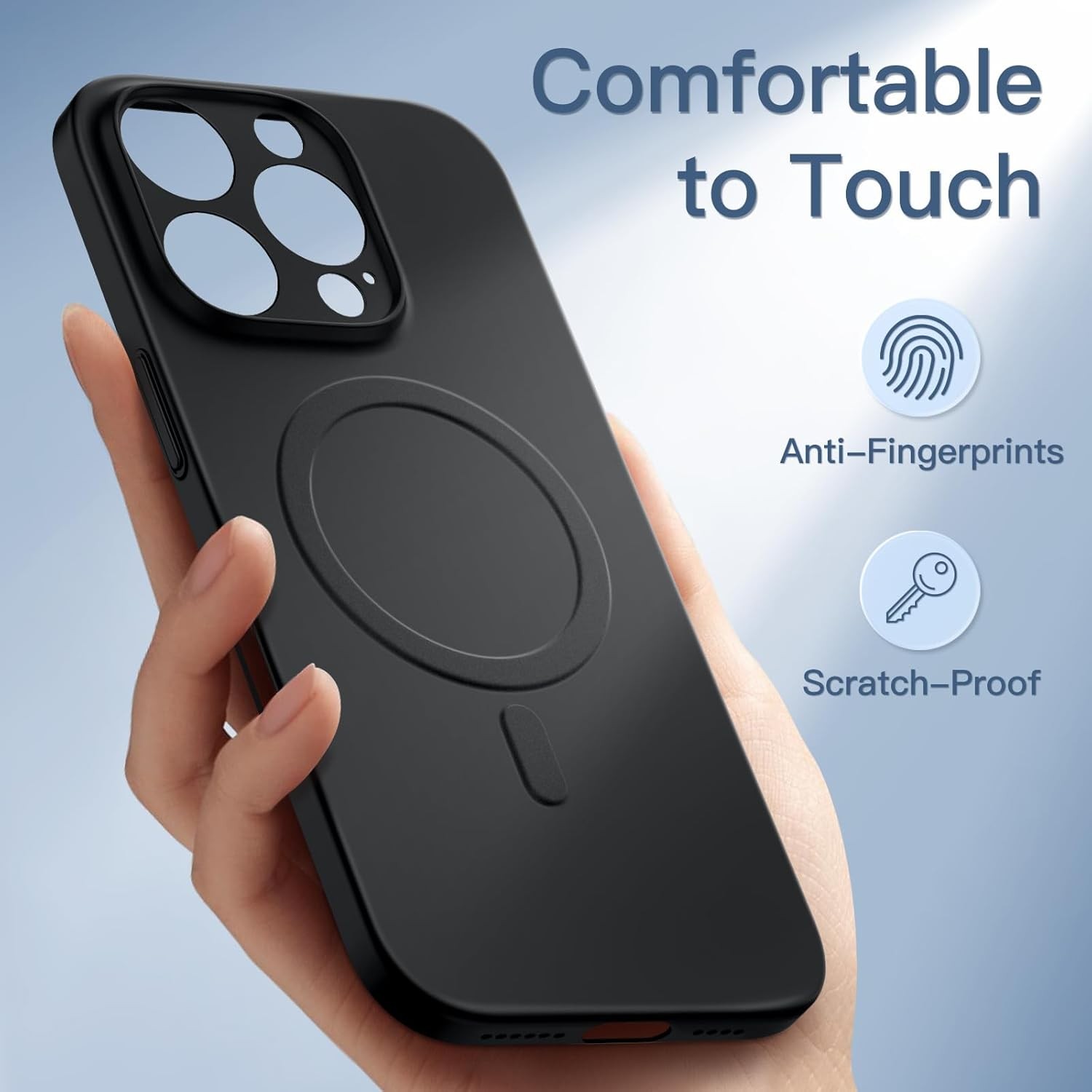 Magnetic 0.6mm Ultra Slim Case for iPhone 16 Pro Max 6.9 Inch Lightweight Matte