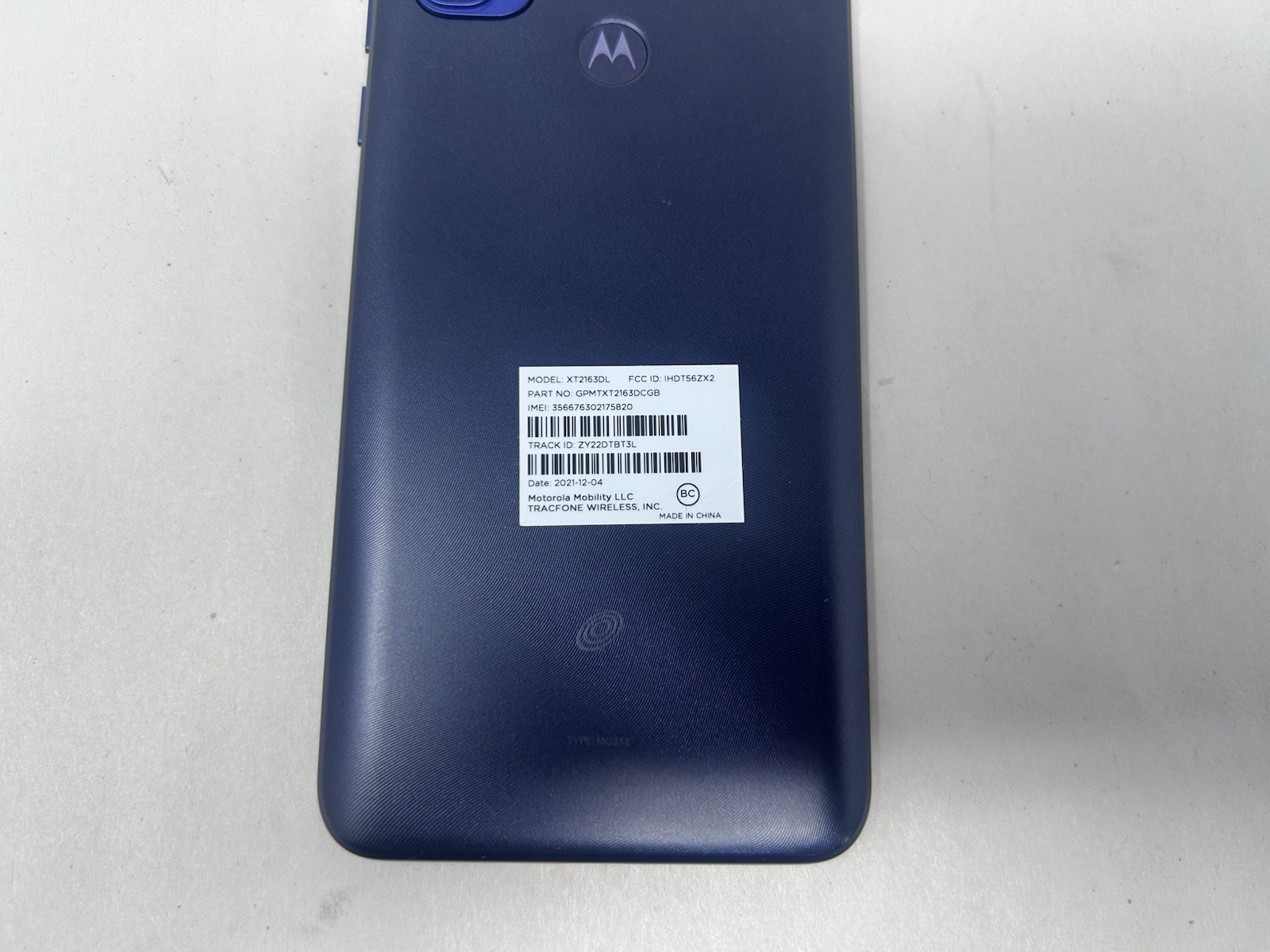 Motorola Moto G Pure XT2163-DL 32GB Good Condition blue Tracphone