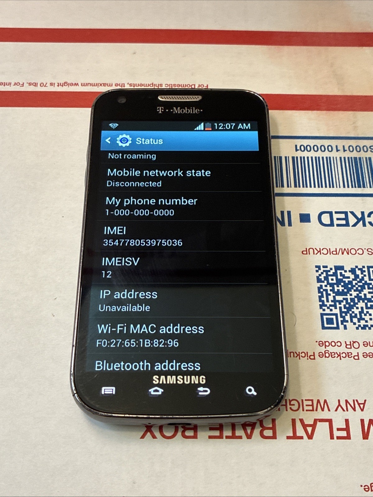 SAMSUNG GALAXY S2 (T-MOBILE) CLEAN ESN – WORKS