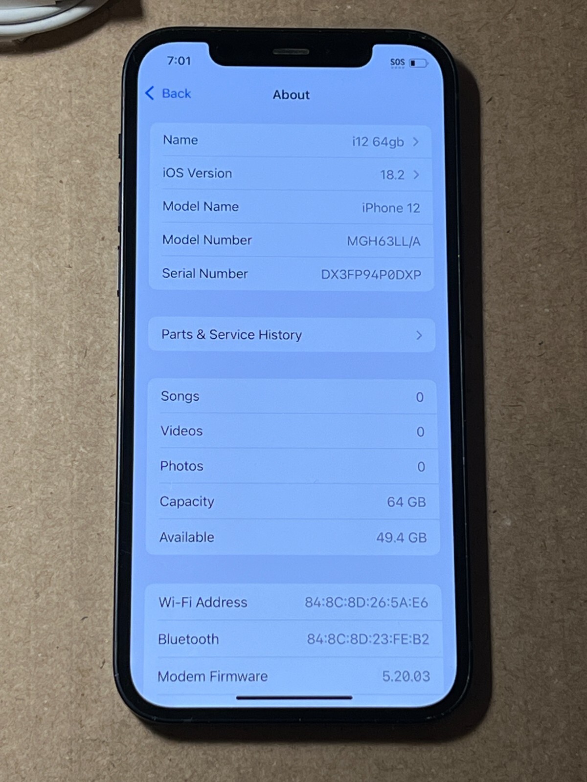 Apple iPhone 12 – 64GB – Black Unlocked (CDMA + GSM) A2172 READ