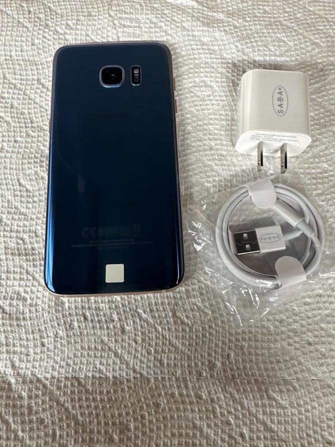 Samsung Galaxy S7 Edge G935U 32GB Unlocked Android Smartphone Excellent Blue US