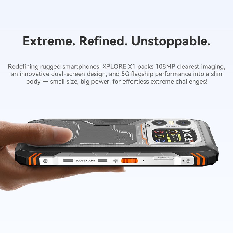 Global Blackview XPLORE X1 5G AI Rugged Smartphone Android 15 Waterproof Mobile