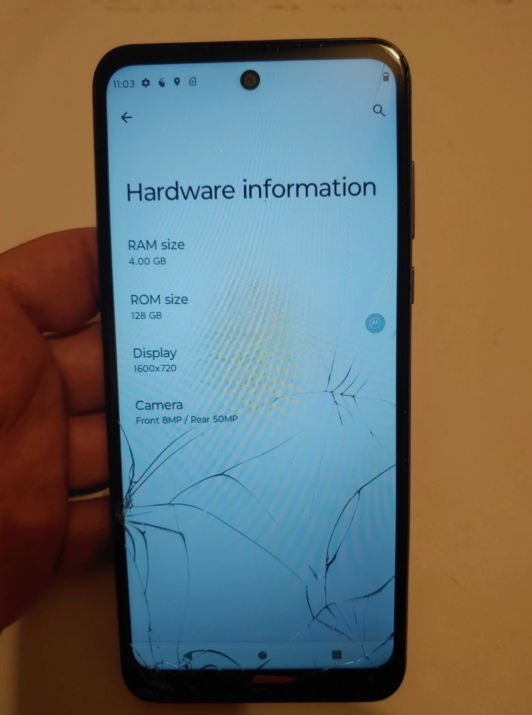 Damaged Screen Motorola Moto G Power 2022 128GB XT2165-5 4G LTE Factory Unlocked