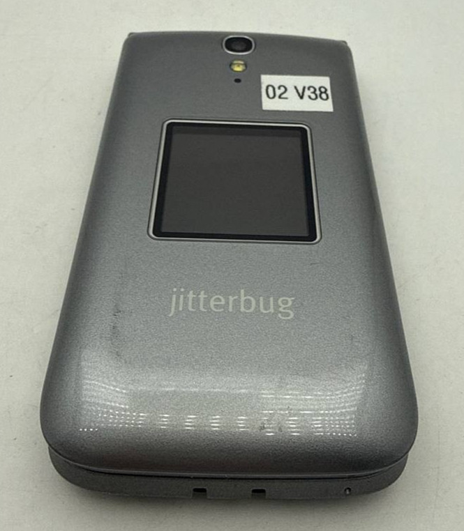 Alcatel Jitterbug Flip 4043S Flip Phone 4G LTE 3.2″ Display 4GB 2MP Camera Gray