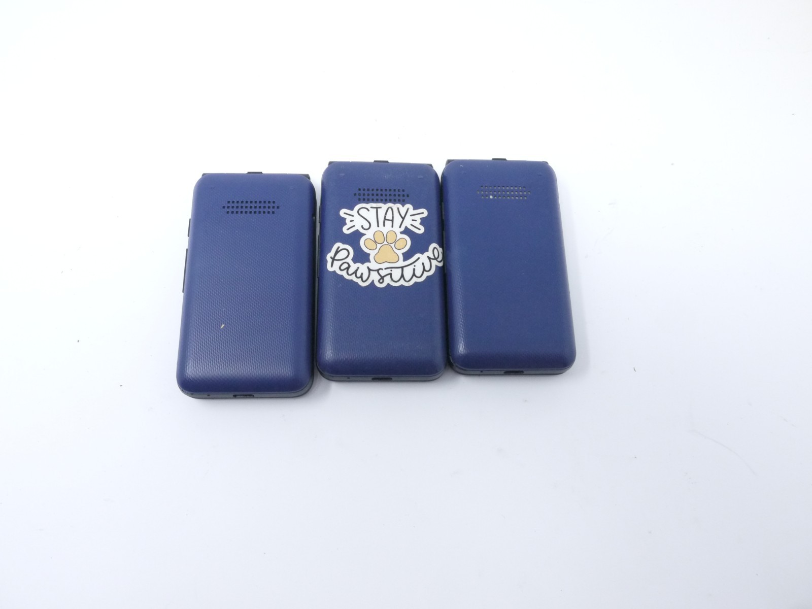 Lot of 3 Working AT&T Cingular Flex 2 U1030AA Prepaid 4G LTE Flip Phones