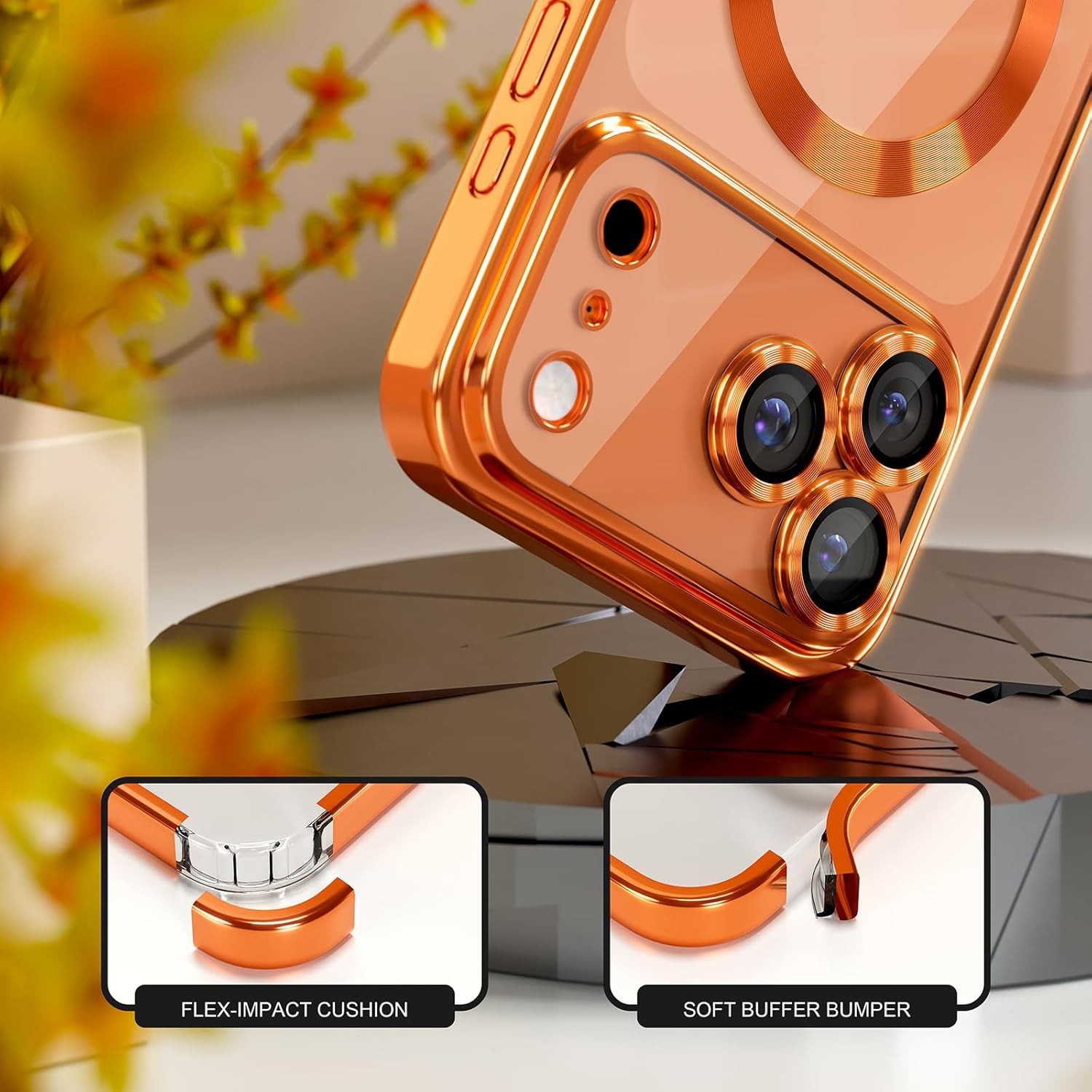 Magnetic for iPhone 17 Pro Max Case [Never Yellowing] [Military Grade Drop Prote