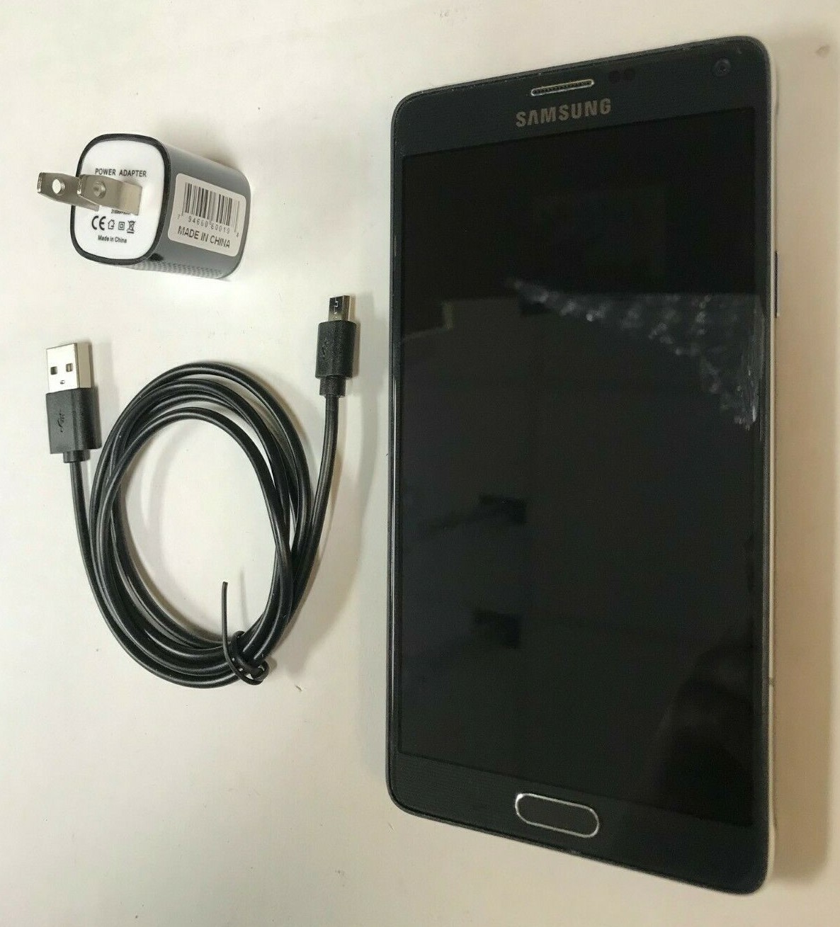 Samsung Galaxy Note 4 SM-N910V 32GB Verizon Unlocked Smartphone Black VERY GOOD