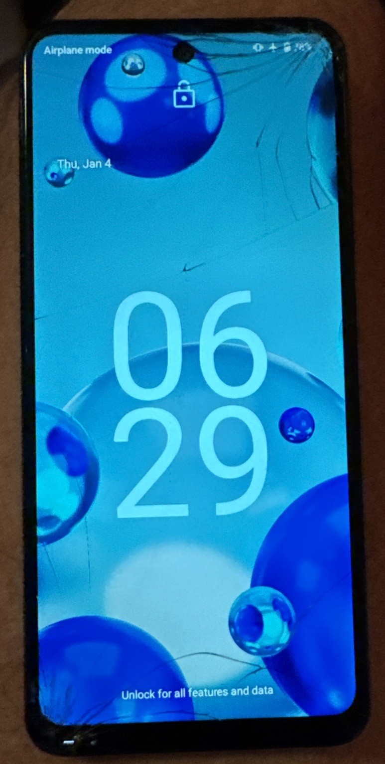 HMD Vibe N159V 64GB Gray (Unknown) Smartphone Fast Ship Broken Parts!! Cracked