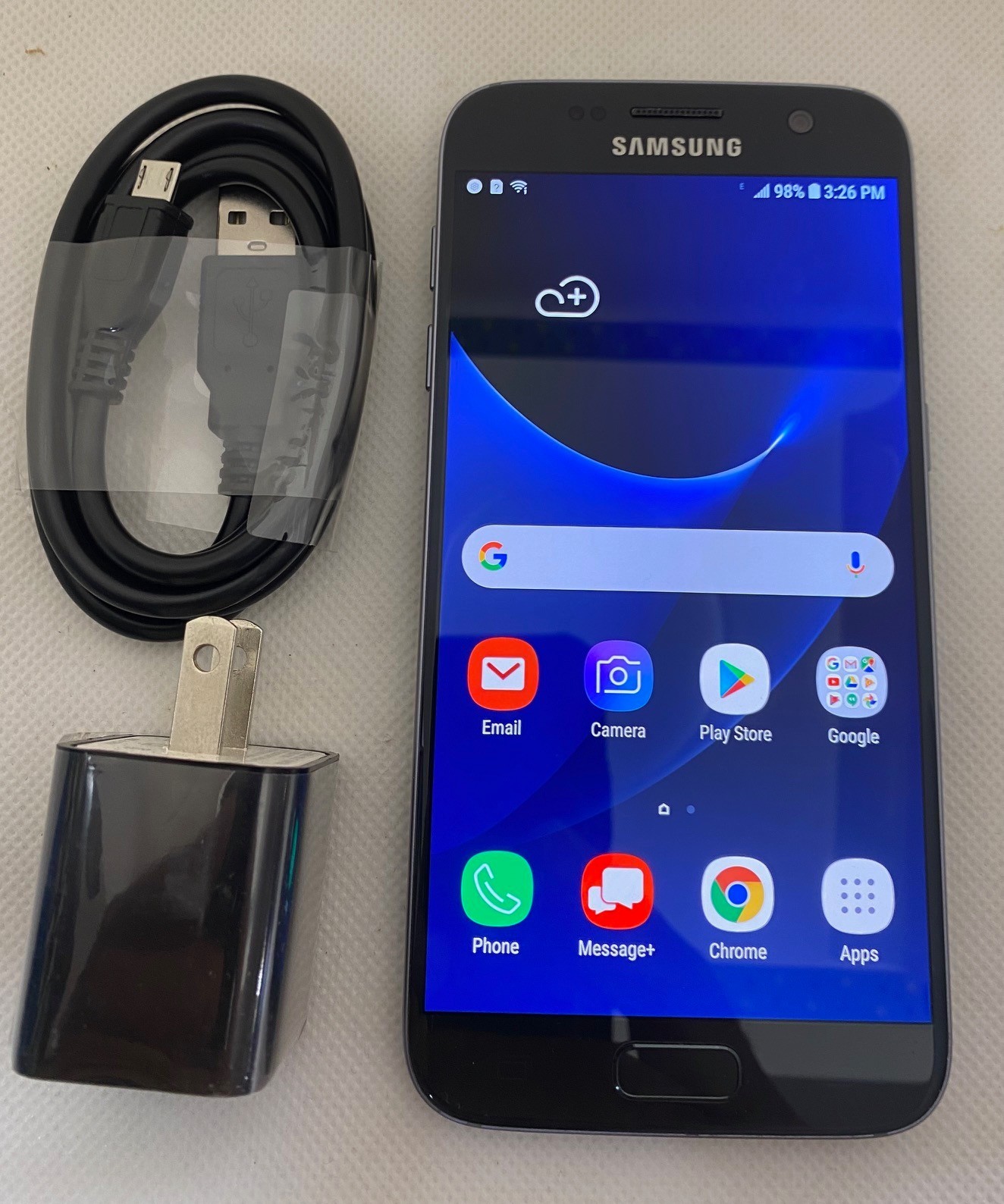 Original Samsung Galaxy S7 SM-G930U GSM unlocked -Black -Smsrtphone Excellent US