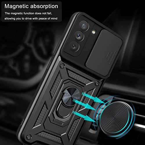 Samsung Galaxy S22+ Plus 5G Case with 2 Pack Tempered Glass Screen Protectors an