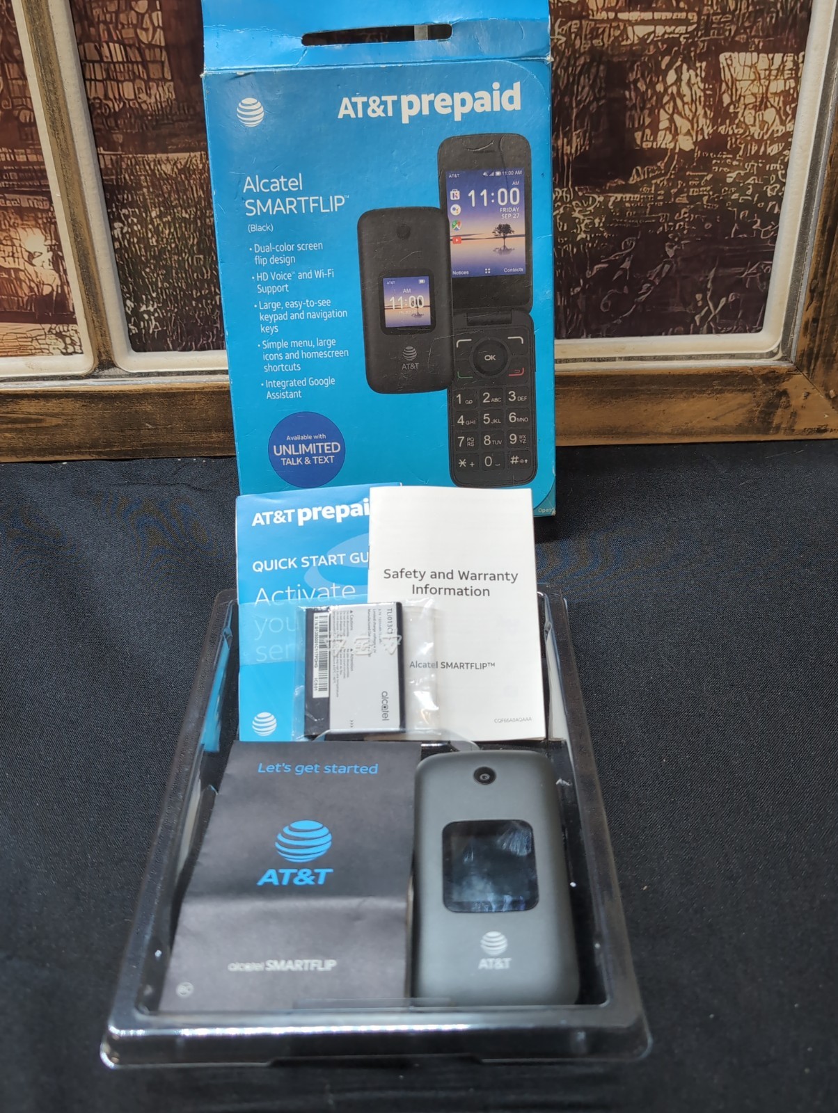 AT&T Prepaid Alcatel Smart Flip 4G – Model 4052R NEW AT&T