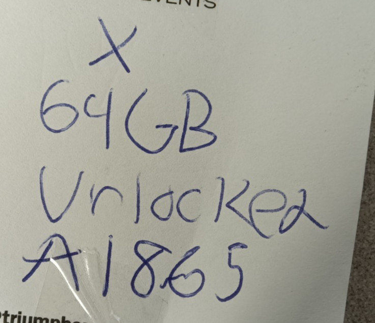 Apple iPhone X 64GB Gray Unlocked A1865 Reset Grade A Good