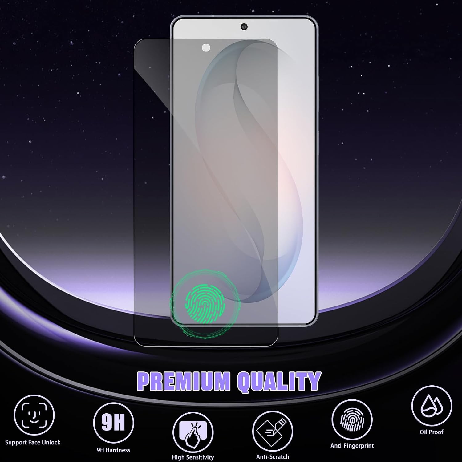 [2+2 PCS] Privacy Screen Protector & Camera Lens Protector for Samsung Galaxy S2