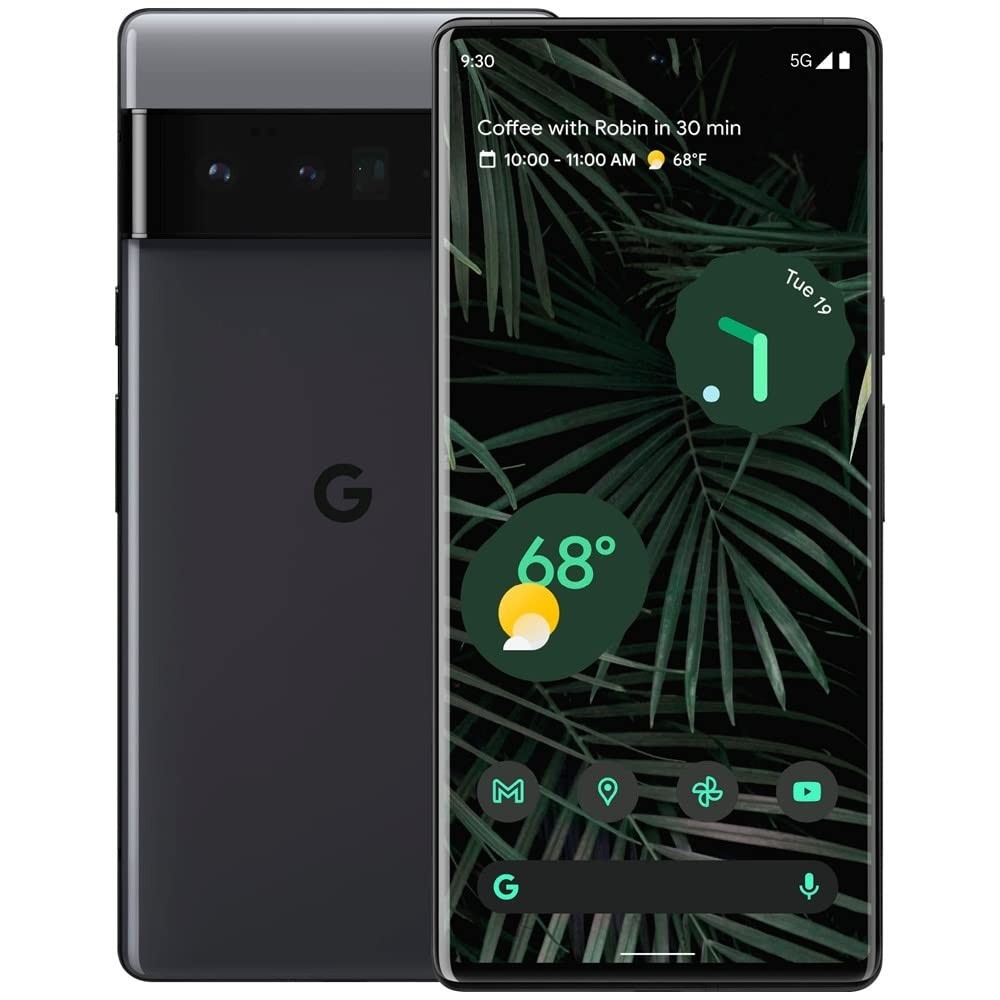 Google Pixel 6 Pro 128GB – (Carrier Unlocked) – Stormy Black (Screen Burn)