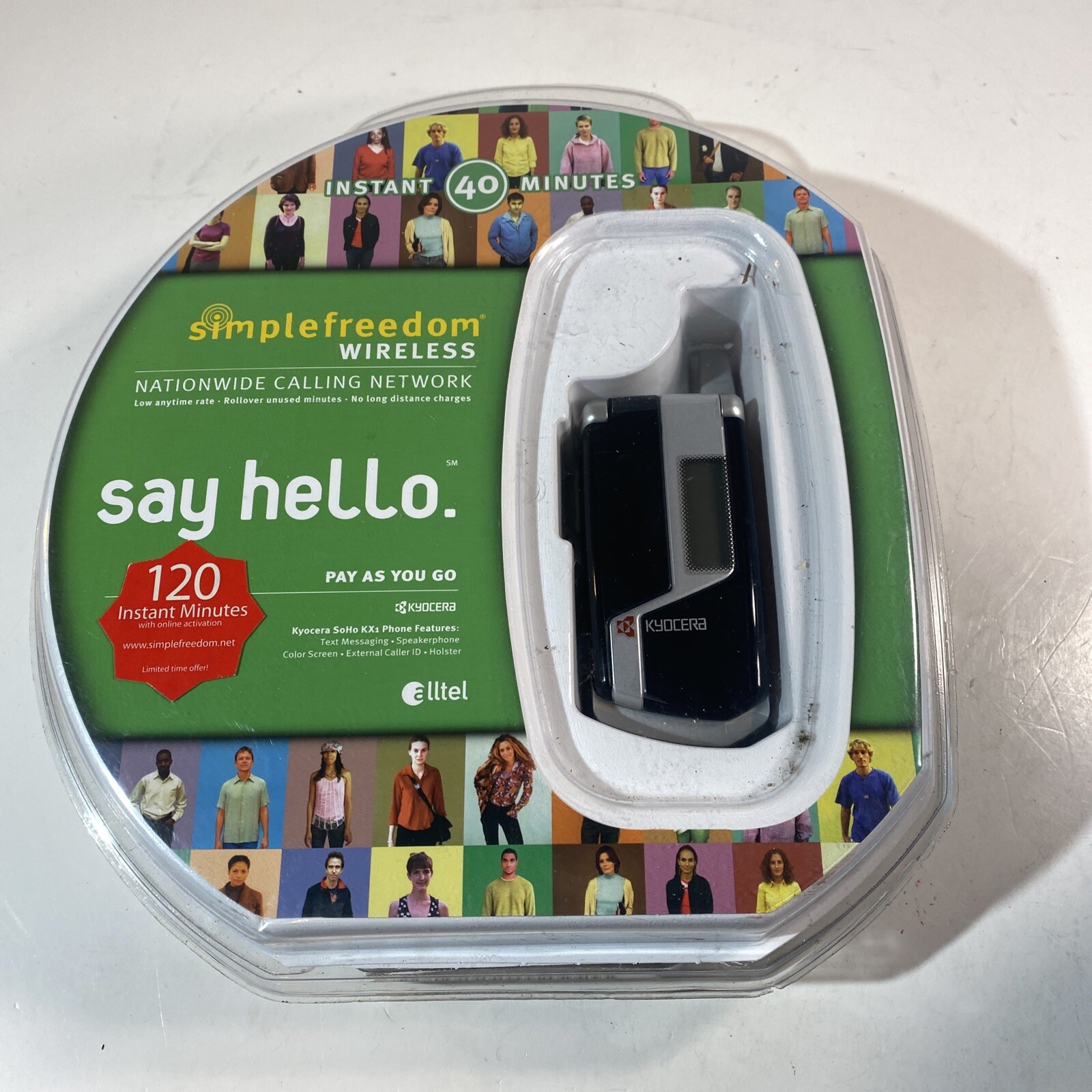 New Sealed Simple Freedom Wireless Kyocera SoHo KX1 US Cellular Phone Alltel