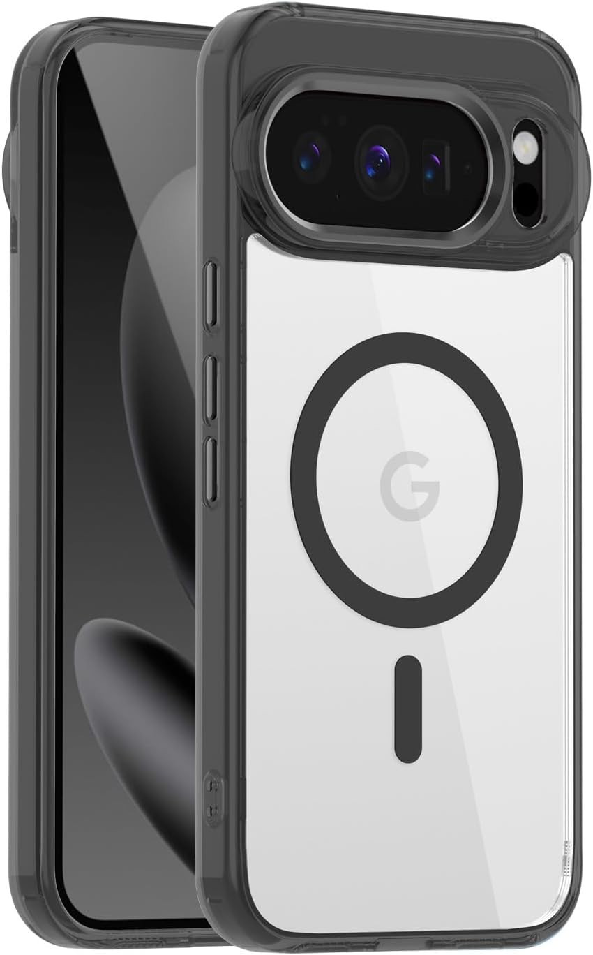 Clear Magnetic Case for Google Pixel 10 Pro XL 6.8 inch Anti-Yellowing Shockproo