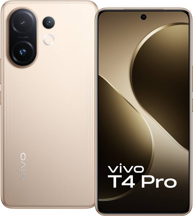 vivo T4 Pro 5G (Gold 128 GB 8 GB) Snapdragon 7 Gen 4 Processor Global Version.