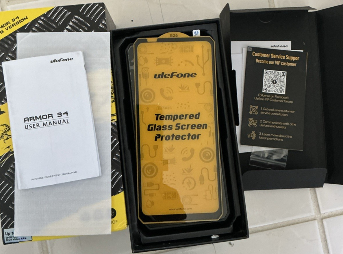 Ulephone Armor 34 Plus, 32 GB RAM, 512GB ROM, Triple back Camera, 32MP Front Cam