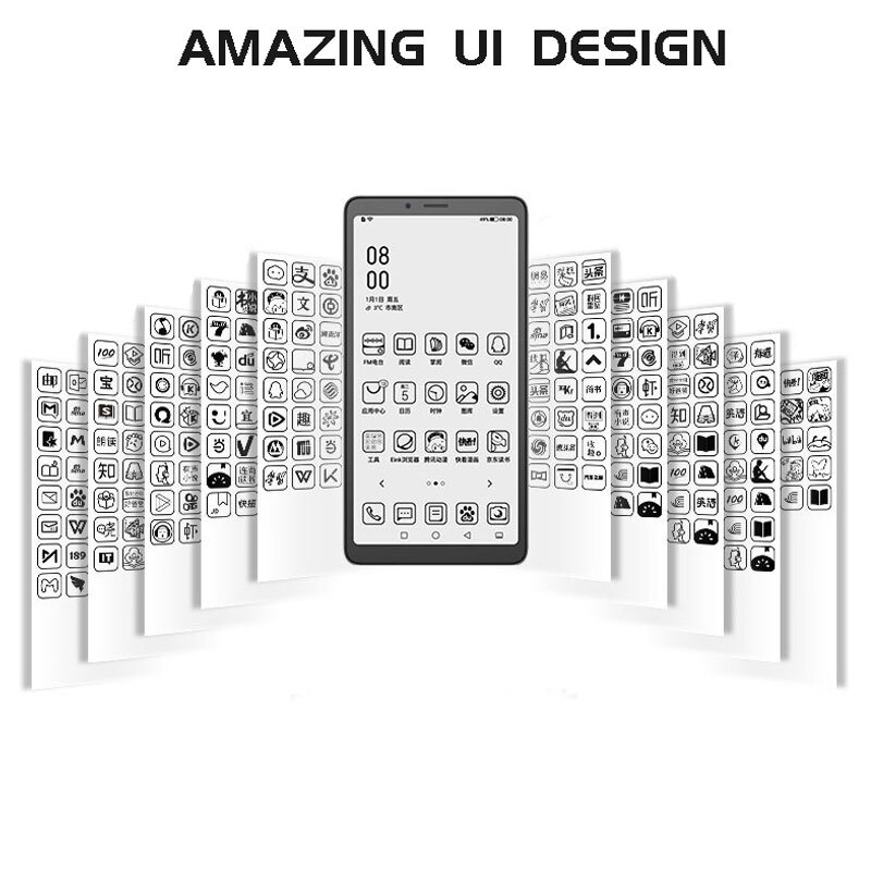 5G Hisense A7 CC Color E Ink Screen Android 10 Cell Phone eBook Reader Mobile