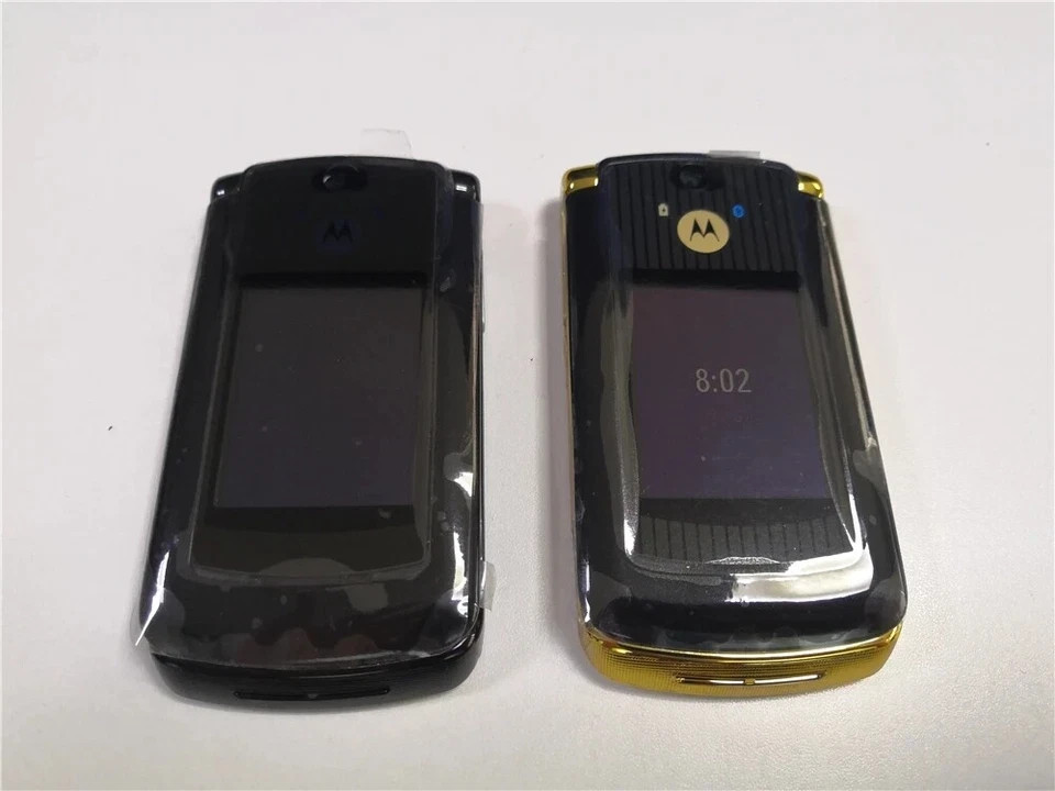 Unlocked Classic Motorola Razr 2 V8 2GB 2.0MP Flip Java Cell Mobile Phone