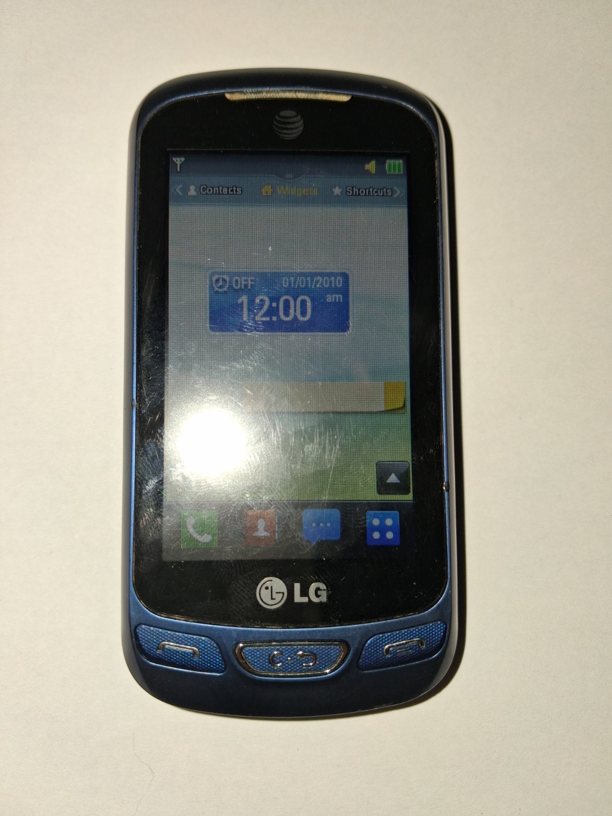 LG Xpression LG-C410 Blue AT&T Android 3G HSPA 2.0MP MicroSD 180MB