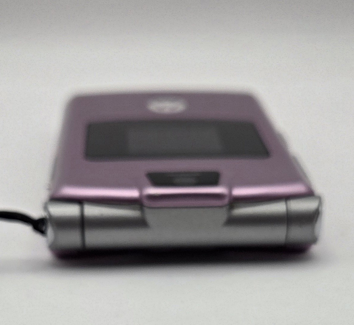 Motorola RAZR V3m Pink with Silver Vintage Rare Flip Phone Tested Works Megapix