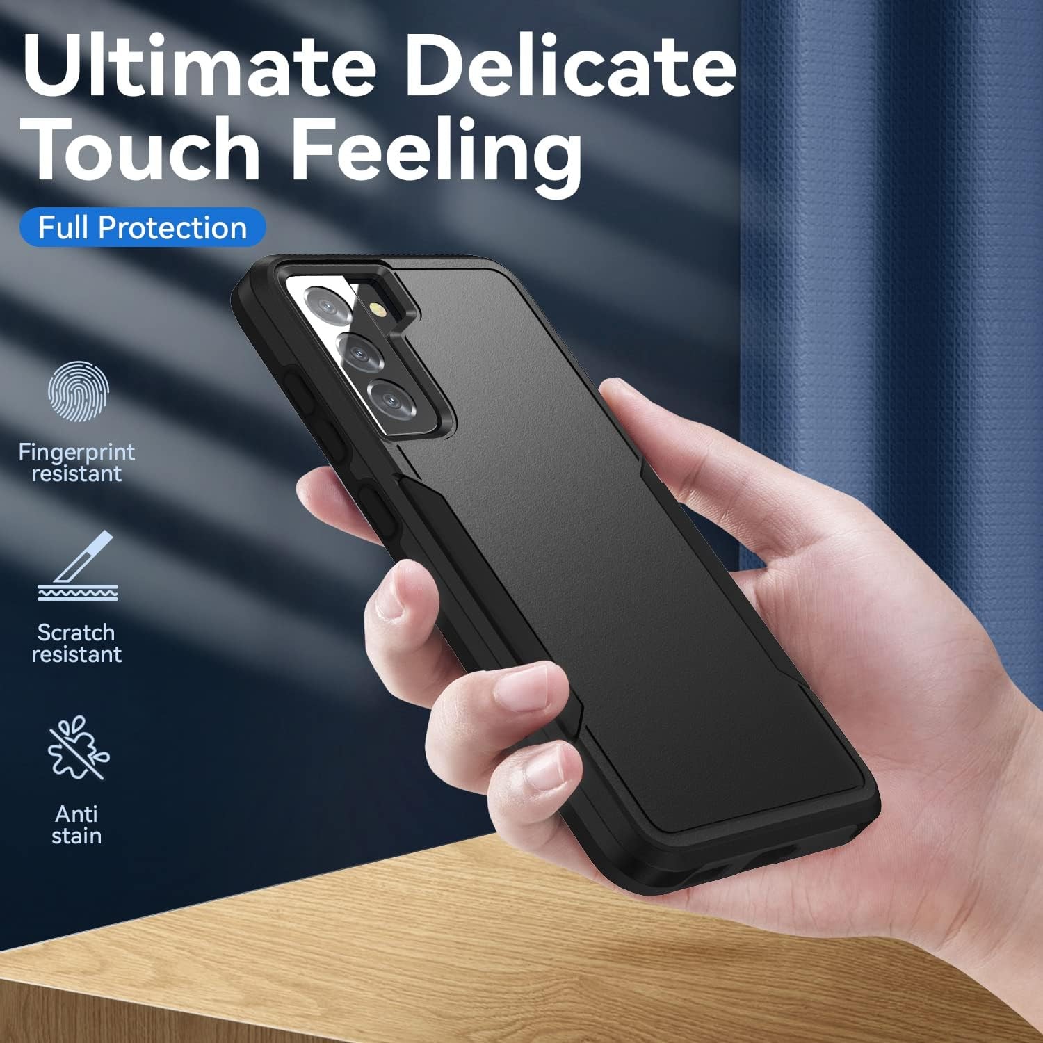 Rugged Heavy-Duty Protective Case with HD Screen Protector for Samsung Galaxy S2