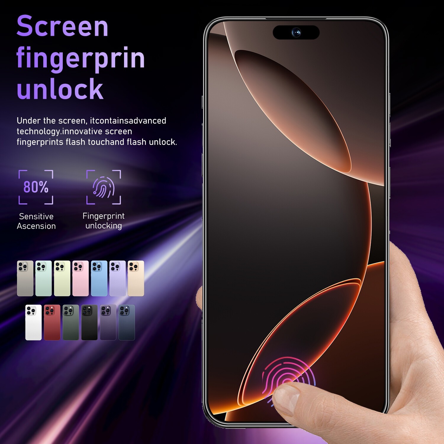 16 Pro Max 5G Unlocked Cell Phone 256G Dual Sim Smartphone Android Cheap Phone