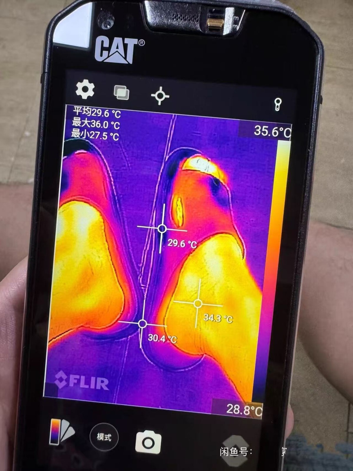 Cat S60 thermal imaging mobile phones Black 32GB 3GB RAM Rugged Mobilephone