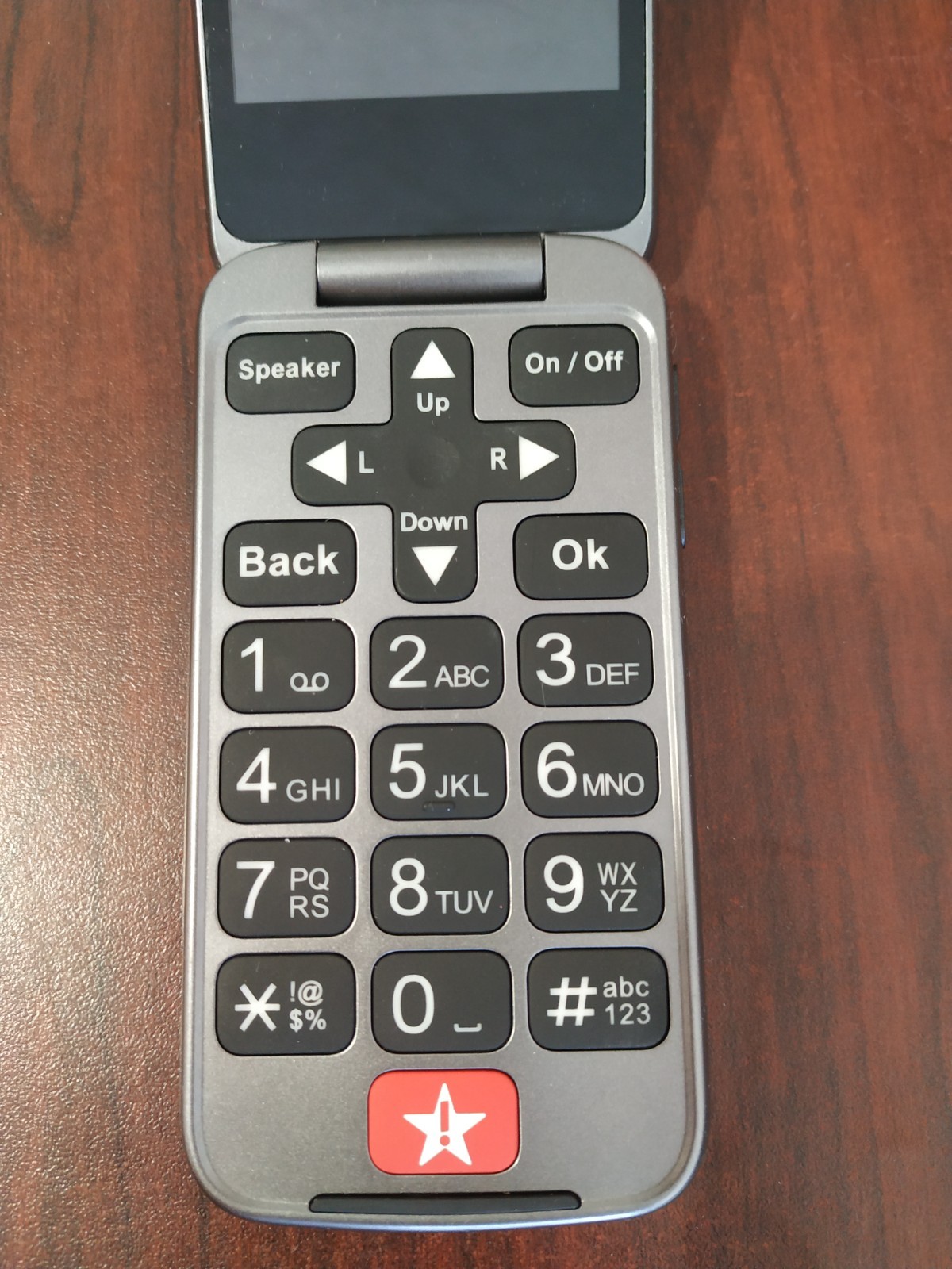 Lively Jitterbug Flip 2 Alcatel 4058P 32GB Red Works Great (Big Buttons)