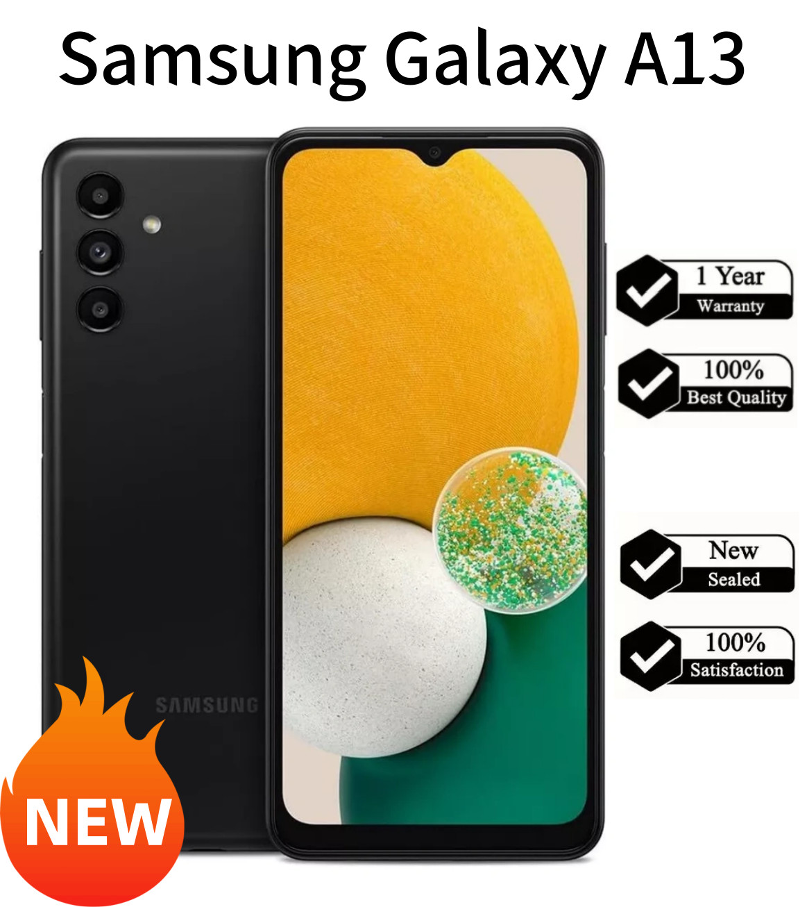 New Samsung Galaxy A13 5G 64GB Att Verizon T-mobile Factory Unlocked – Black