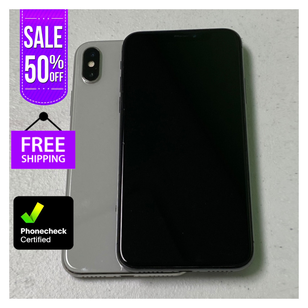 Apple iPhone X 256GB/64GB – Space Gray/Silver – Unlocked – Free Shipping!