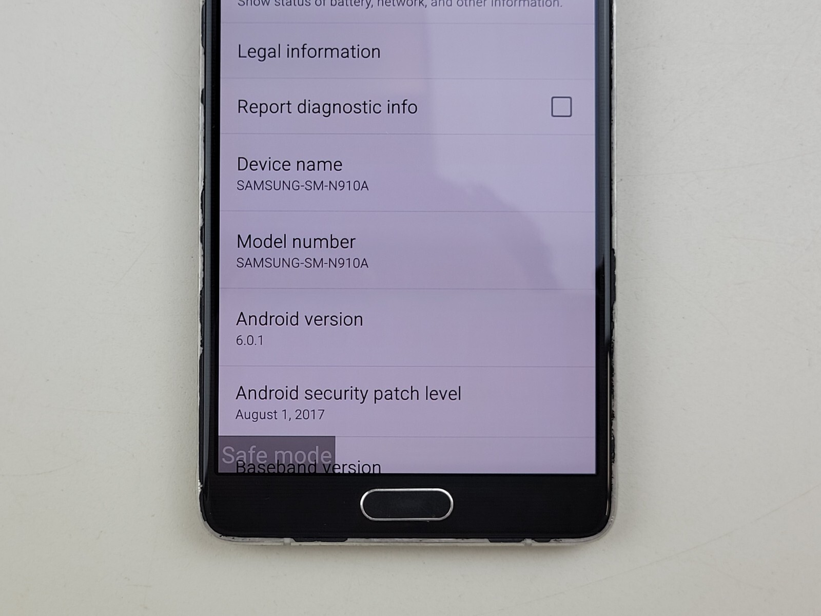 Samsung Galaxy Note 4 (SM-N910A) 32GB (AT&T) – *READ* – Clean IMEI – J9050