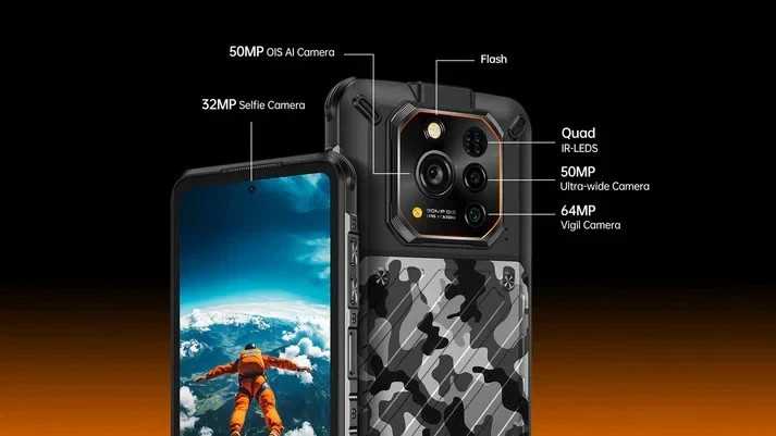Ulefone RugOne Xever 7 5G 6.67″IPS 12GB /512GB 5550mAh Rugged SmartPhone Black