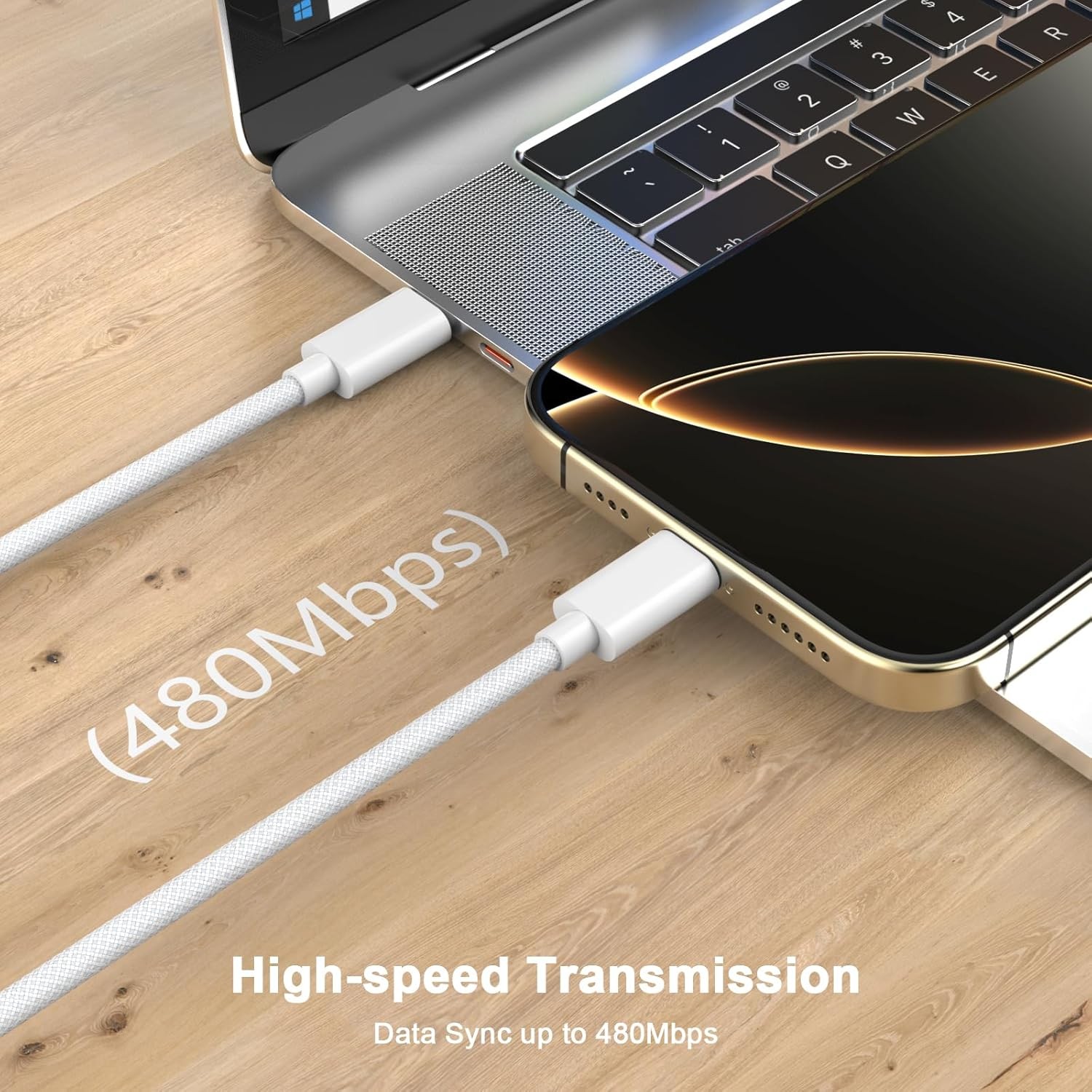 2 Pack 60W USB-C Fast Charger Adapter for iPhone 17/16 6FT