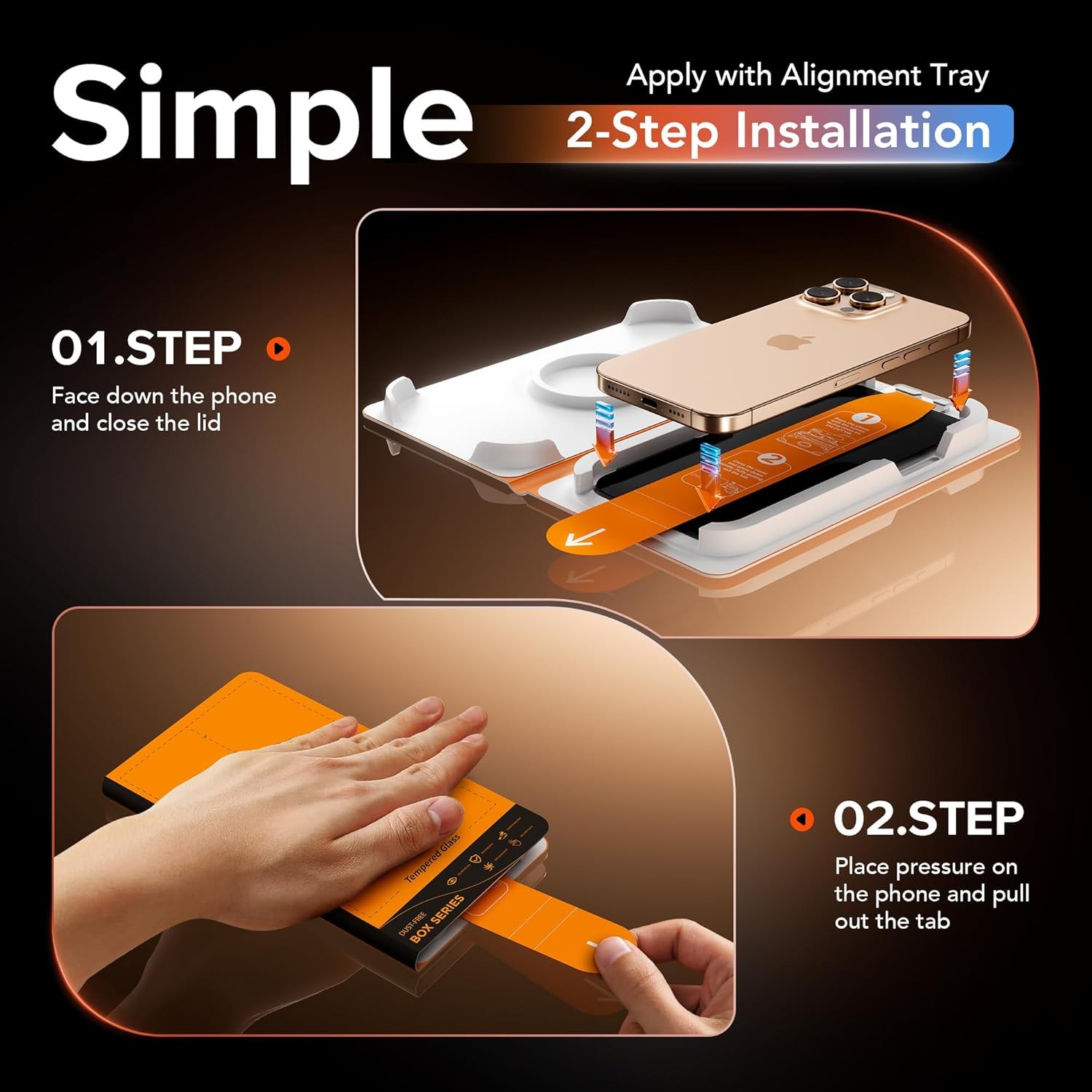3PCS Privacy Screen Protector & Anti-Spy for iPhone 14 Pro Max Military-Grade 9H