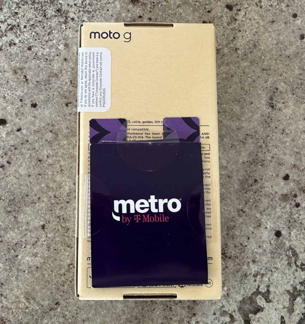 Metro by T-Mobile Motorola Moto G 5G 2025 Prepaid Smartphone 4+128G XT-2513 New
