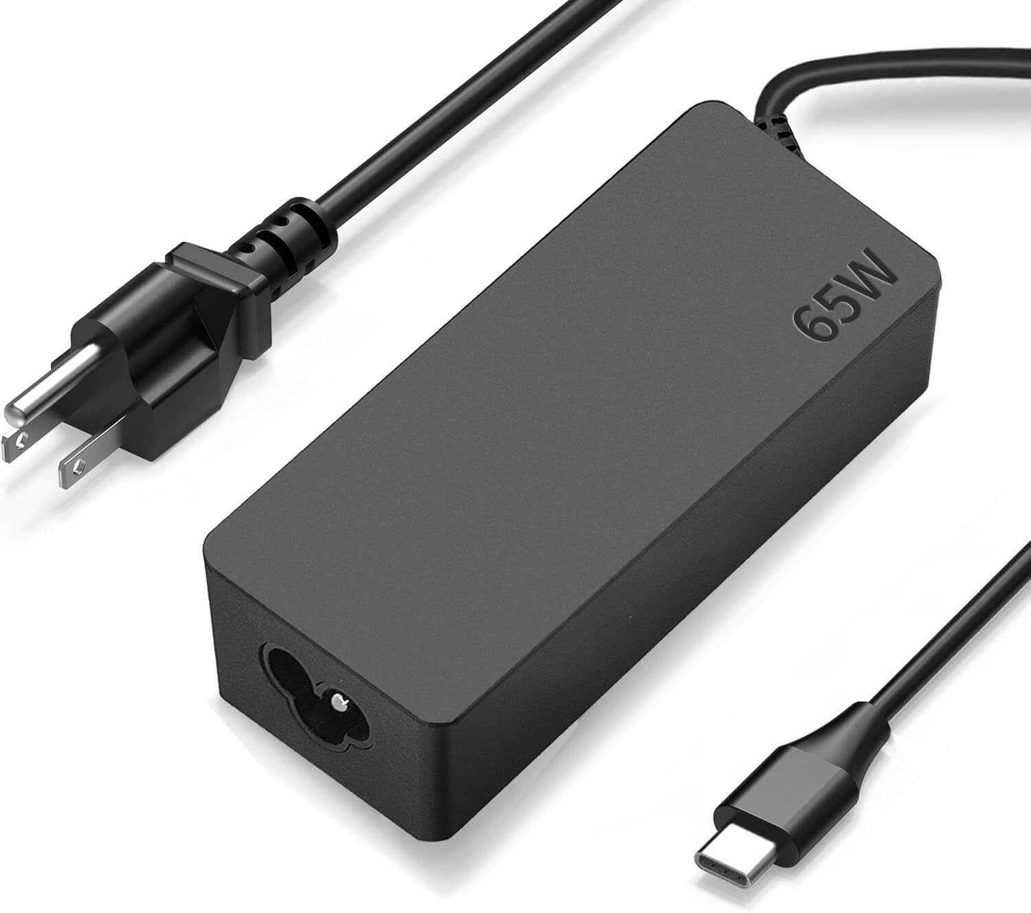 65W USB-C Fast Charger Adapter for Lenovo Thinkpad/Yoga T480 T490 T14 T15