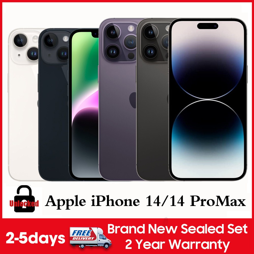 New Sealed Apple iPhone 14/iPhone 14 Pro Max 128GB 256GB 512GB Unlocked GSM+CDMA