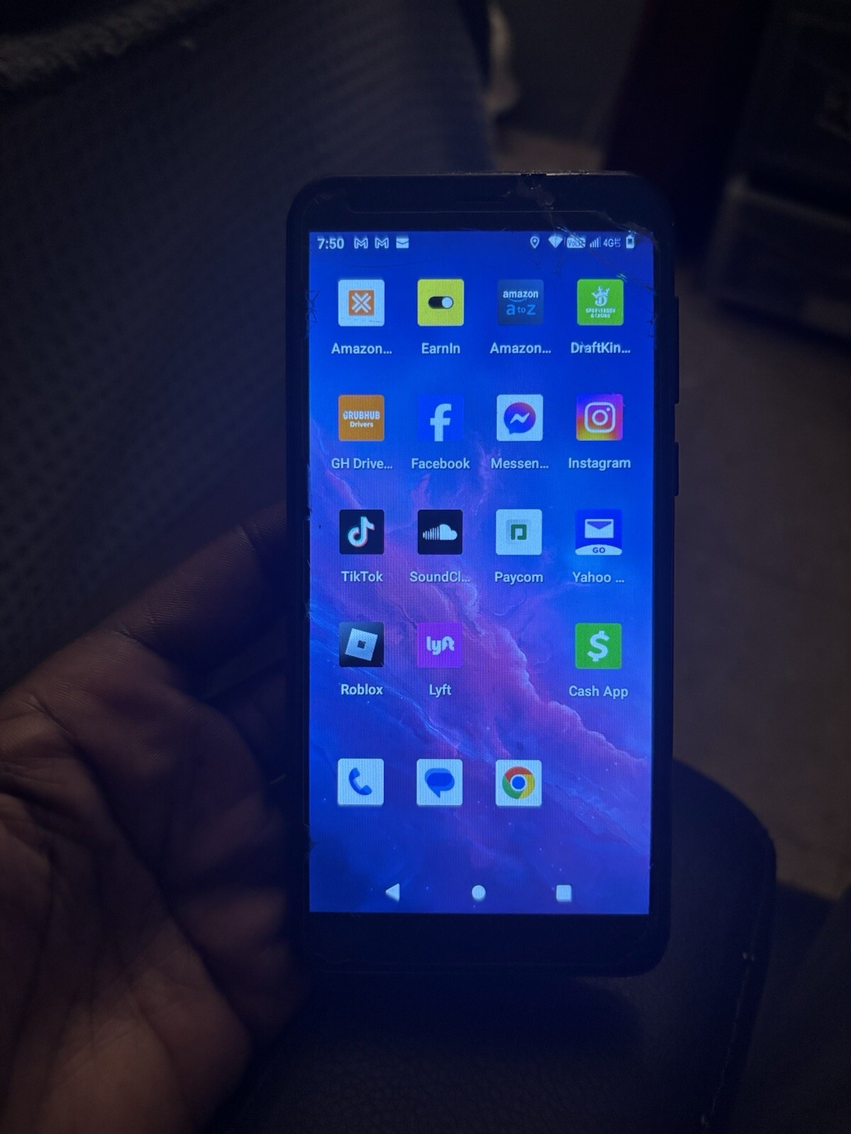 Android phone with TikTok on it