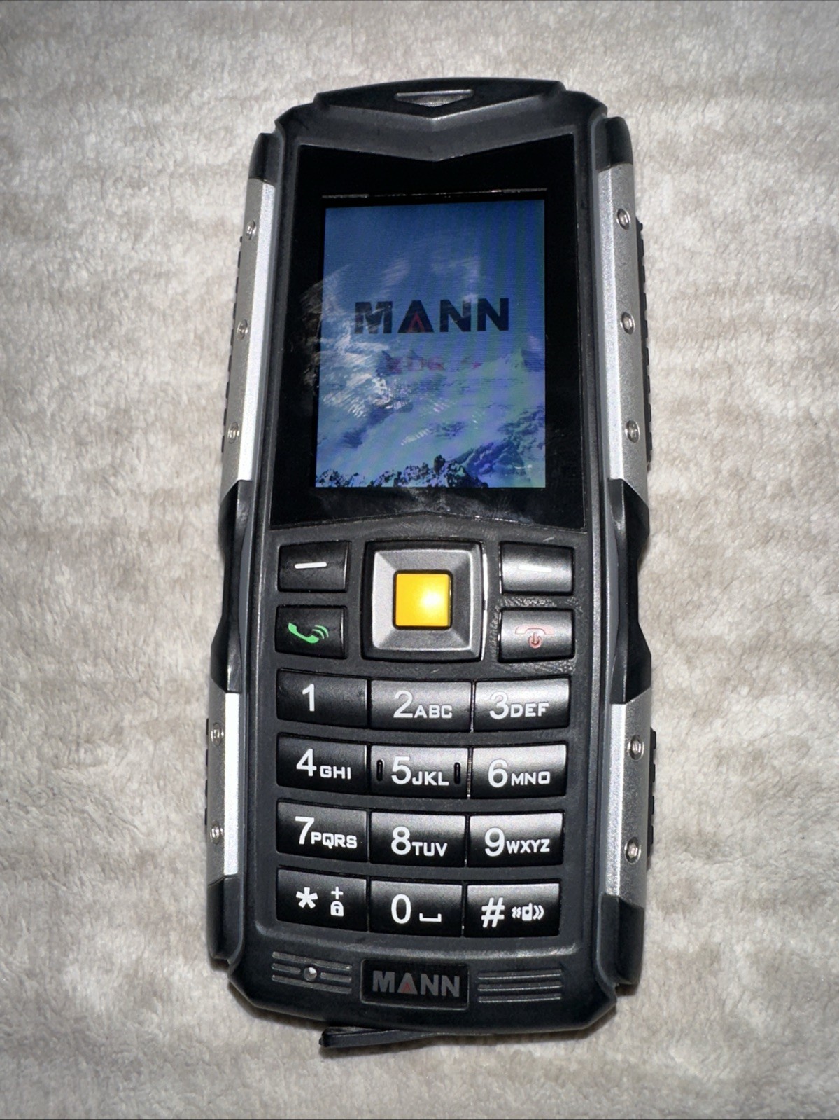 MANN ZUG S Yellow GSM Cell Phone GSM 850/900/1800/1900MHz
