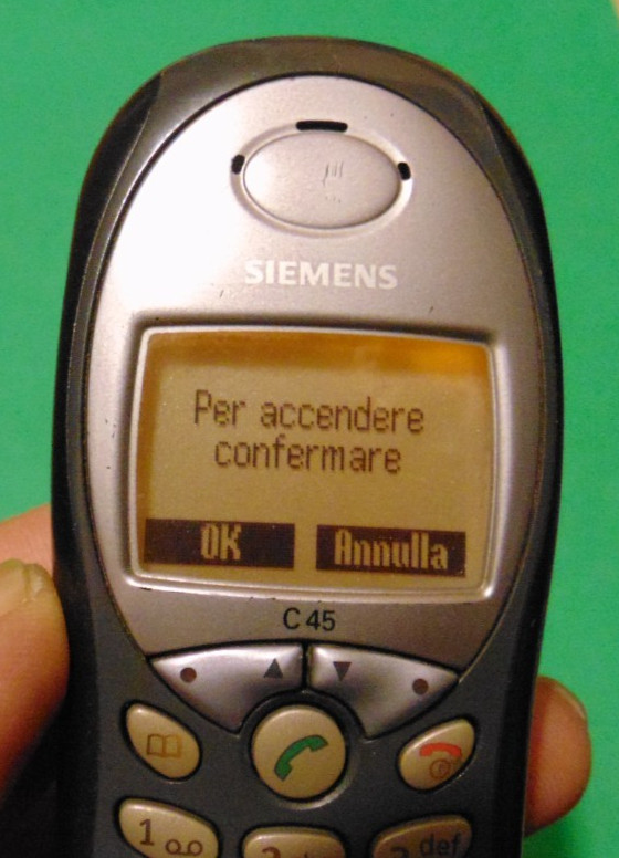 SIEMENS C45 – WORKING