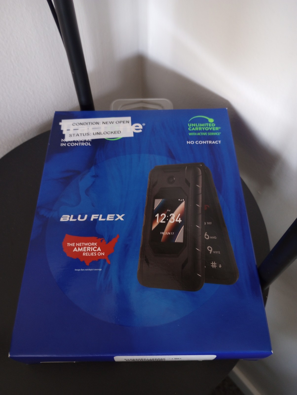 Blu Flex B300V 8GB 1GB Unlocked Verizon T-Mobile New Open-Boxed 100% Battery