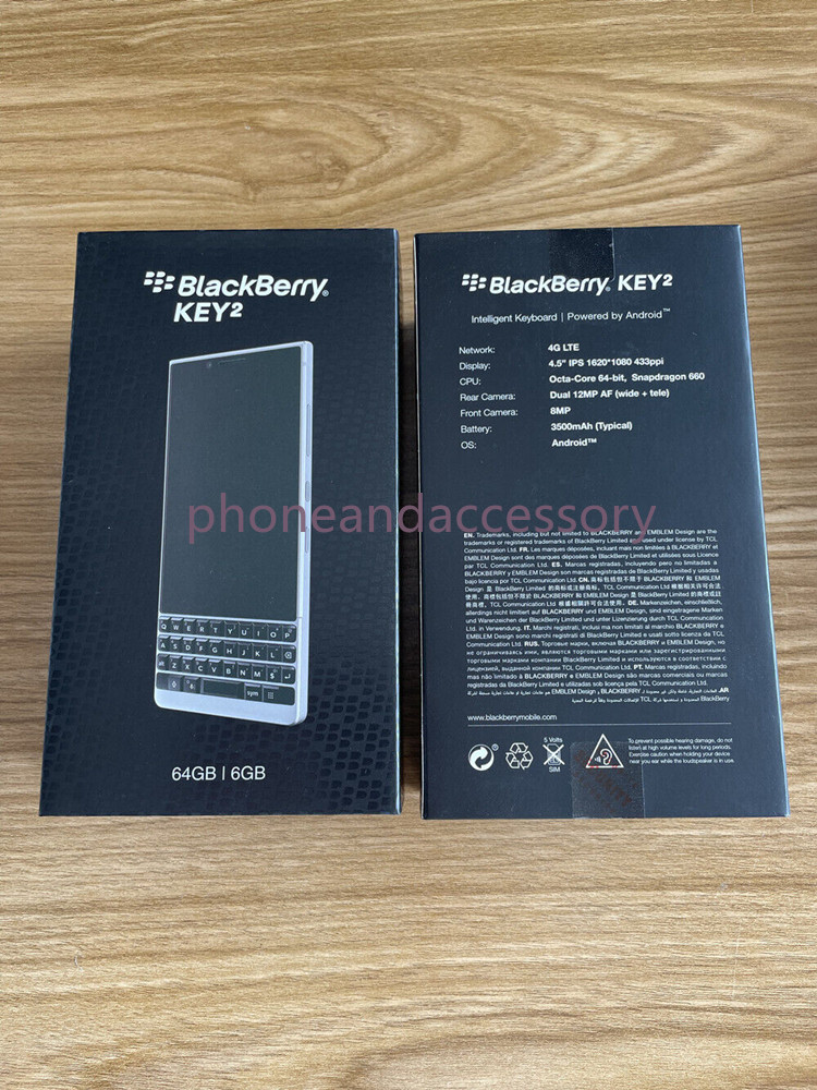 Blackberry Key2 Single or Dual SIM 64GB/128GB 4.5″ Android Unlocked-New Unopened